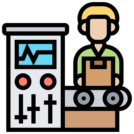 Manufacturing icons created by Eucalyp